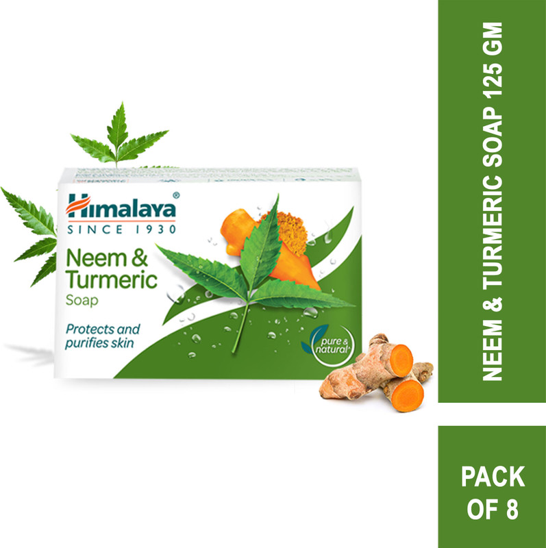 HIMALAYA Neem & Turmeric Soap(8 x 125 g)
