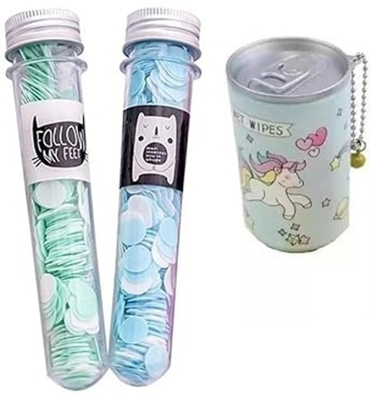 Eclet [Pack of 3] Total Hygiene Travel Combo | 2 Paper Soap Tubes+1 Mini Wipe Can(499 g)