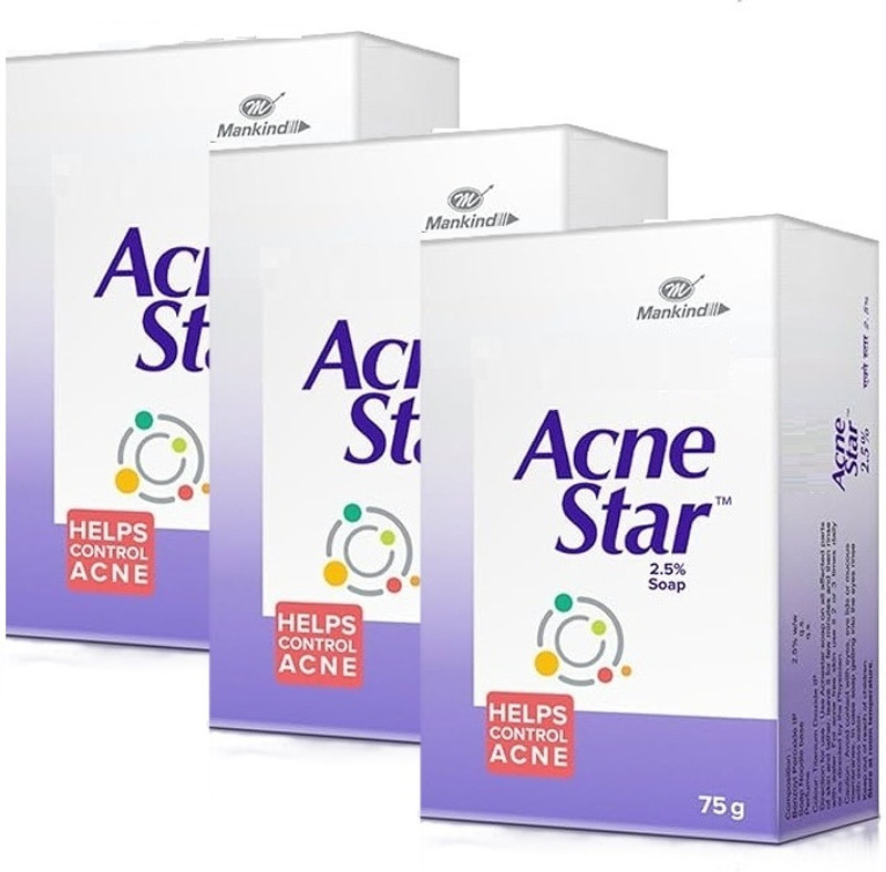 MANKIND AcneStar Acne Soap(3 x 75 g)