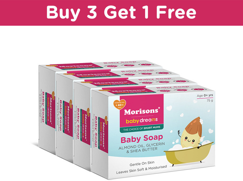 Morisons Baby Dreams Baby Soap Combo 75 gm - Pack of 4(4 x 75 g)