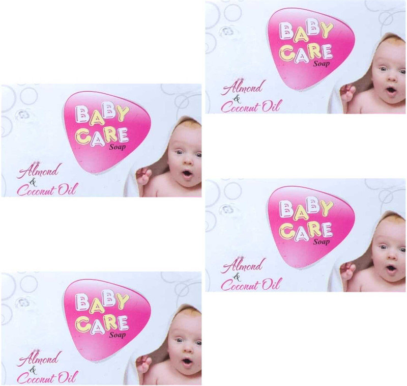 DOOMSDAY BABY KARE ALMOND SOAP FOR FOR SILKY & SOTEN SKIN PACK OF 4(4 x 75 g)