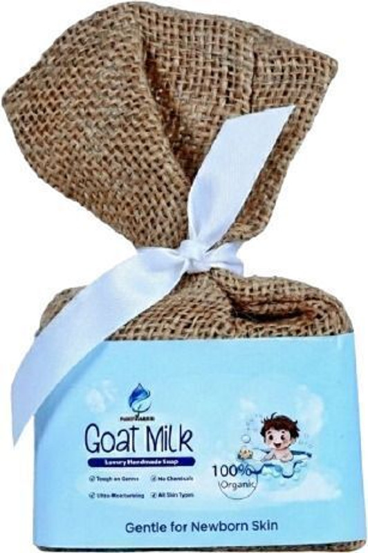 PURITYCHARM Baby Soap 100% Organic Goat Milk Luxury Handmade, Newborn Bathing, All Skin(100 g)