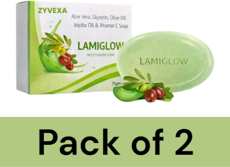 zyvexa lamiglow moisturising soap(2 x 75 g)