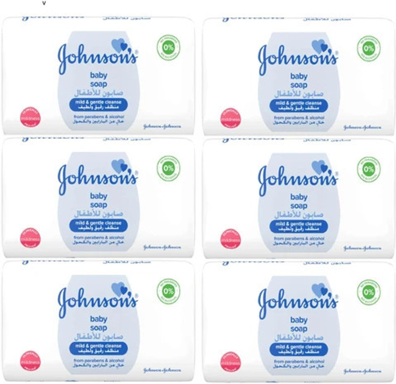 Johnsons baby mild gentve soap 125 Gm (pack of 6)(6 x 125 g)
