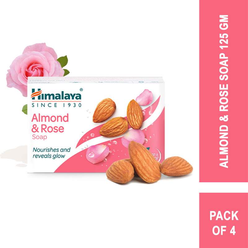 HIMALAYA Almond & Rose Soap(4 x 125 g)