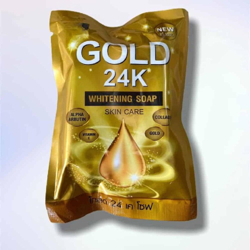 MOVITRONIX WORLD IN PALM Skin Gold 24-k soap- 80gm-VIVI THAILAND PRODUCT(80 g)
