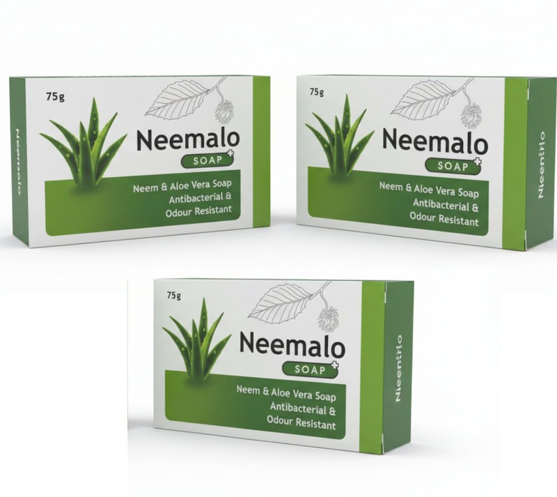 DOOMSDAY Neemalo aloevera , neem soap pack of 3(3 x 25 g)