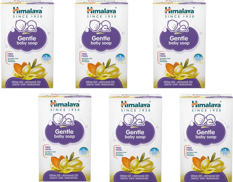 HIMALAYA GENTLE BABY SOAP 75g ( Pack of 6)(6 x 75 g)