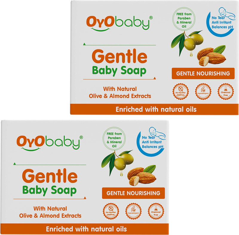 Oyo Baby "Baby's Sensitive Skin: Gentle Cleansing Soap Pack (Set of 2)"(2 x 75 g)