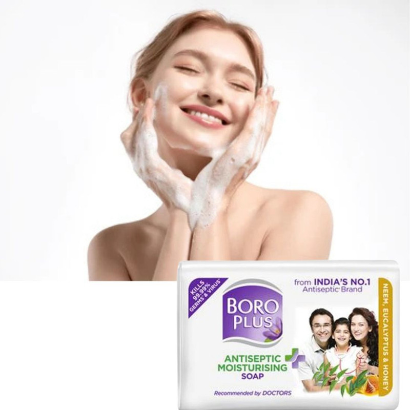 BOROPLUS Antiseptic + Moisturising Soap - Neem, Eucalyptus 1pcs(100 g)