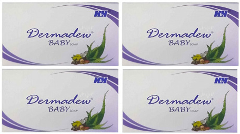 H&H Dermadew baby soap 75gm packof 4(4 x 18.75 g)
