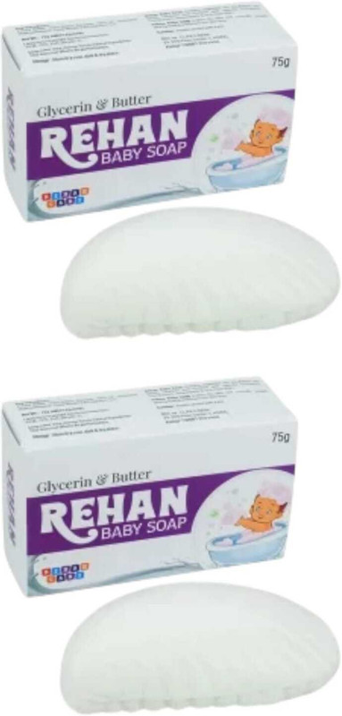 SARMOR rehan baby care soap for soft and clearing skin(2 x 75 g)