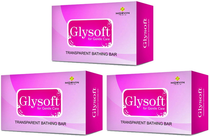 MORVIN INDIA GLYSOFT TRANSPARENT BAR SOAP(3 x 75 g)
