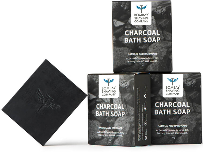BOMBAY SHAVING COMPANY Deep Cleaning & Exfoliating Activated Charcoal Soap For Men & Women(3 x 100 g)