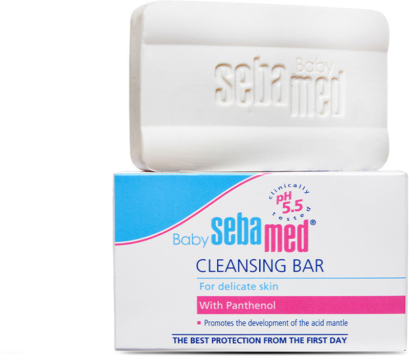Sebamed Baby Cleansing Bar|pH 5.5 |Newborn bathing|Soap Free|Tear Free(150 g)