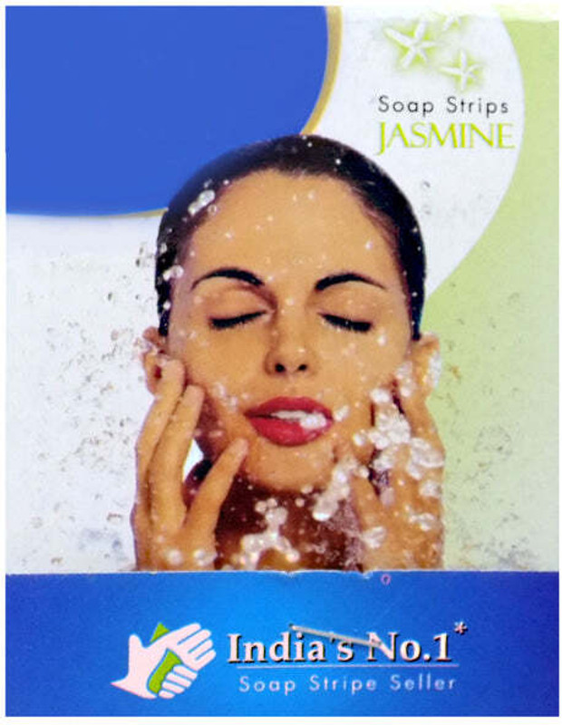 DeoDap Jasmine Fragrance Fresh Paper Soap Strips Travel-friendly 100pcs(200 x 0 g)