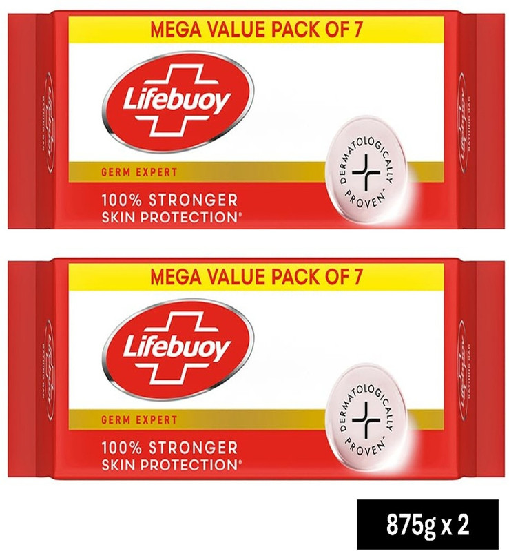 LIFEBUOY Germ Expert 7x125g Pack of 2(2 x 875 g)