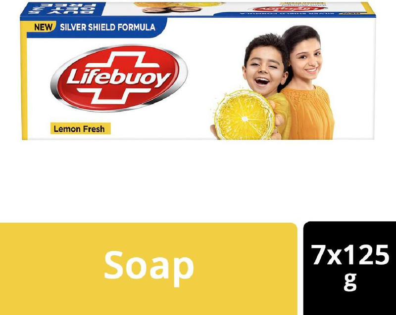 LIFEBUOY Lemon Fresh Soap 125 g (Buy 5 Get 2)(7 x 125 g)
