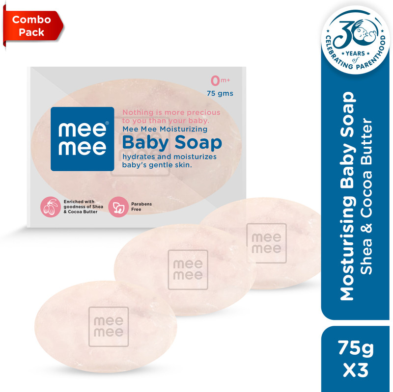 MeeMee Moisturizing Baby Soap (Pack of 3)(3 x 75 g)