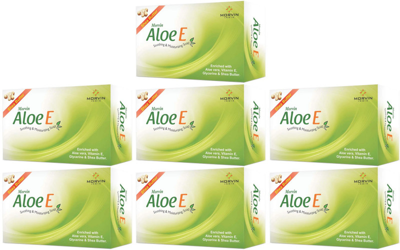 MORVIN INDIA ALOE E SOAP PACK OF 7(7 x 75 g)