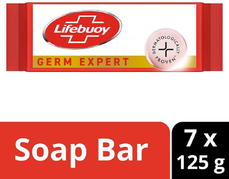 LIFEBUOY 100% Stronger Germ Protection(7 x 125 g)