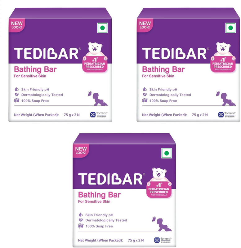 Tedibar Baby Bathing Bar(3 x 150 g)