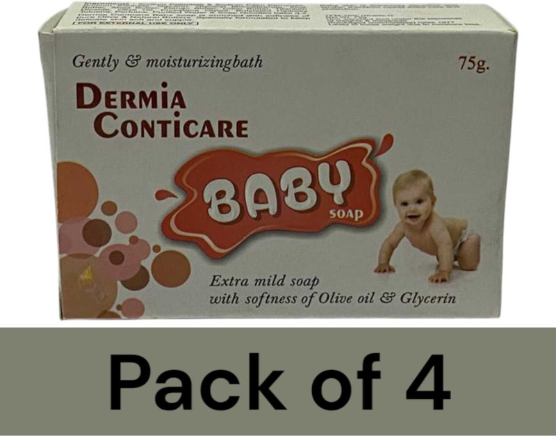 DOOMSDAY dermia conticare skin moisturising baby soap daily nourishing skin soap(4 x 75 g)