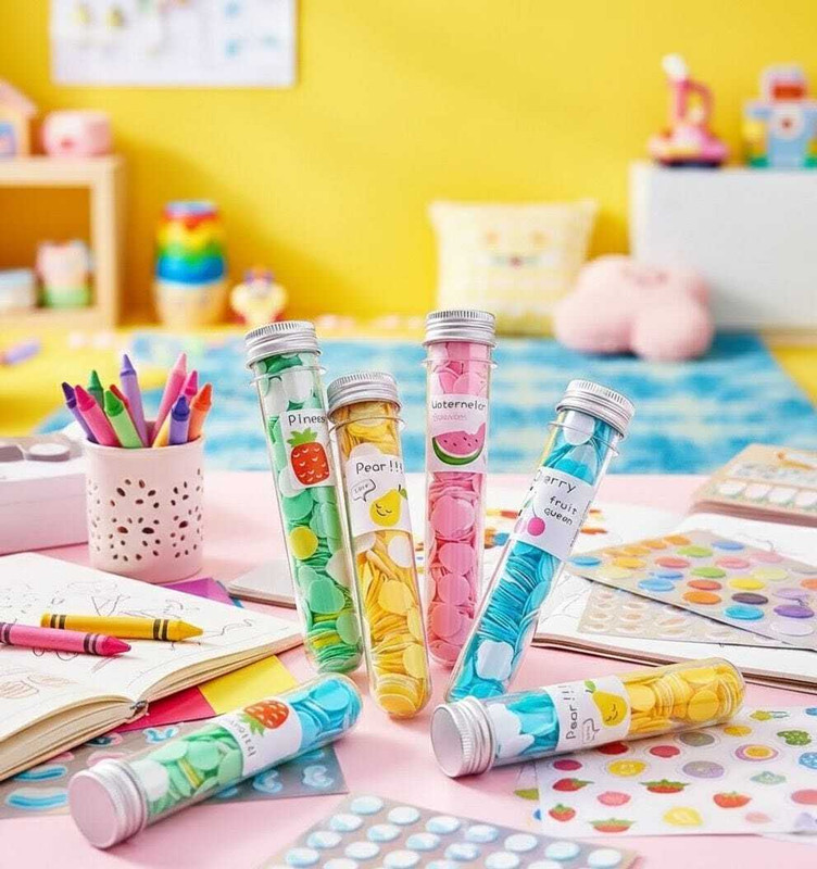 EMRIKA Fruity Travel-Friendly Hand Paper Soap Tubes(5 x 12 g)