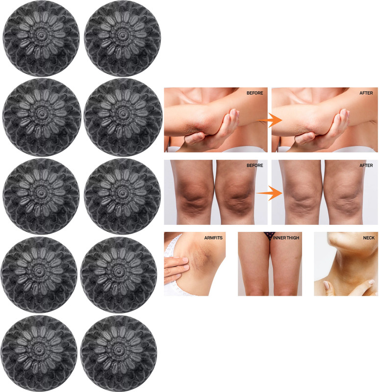 CHITAAKSH Activated Charcoal Bath Soap for Face Deep Clean,(10 x 100 g)
