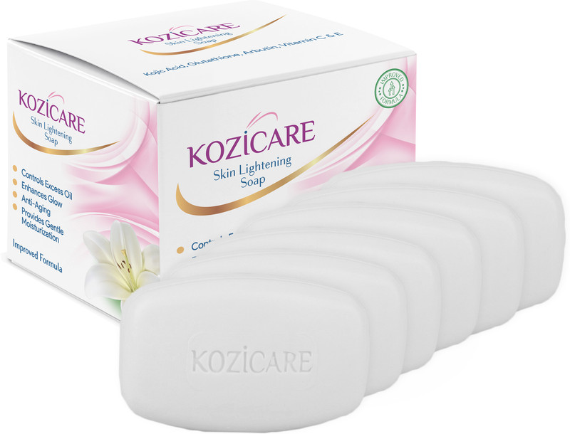 Kozicare Skin Lightening Soap | Kojic Acid Soap | Bath Soap Combo | For Glowing Skin(6 x 75 g)