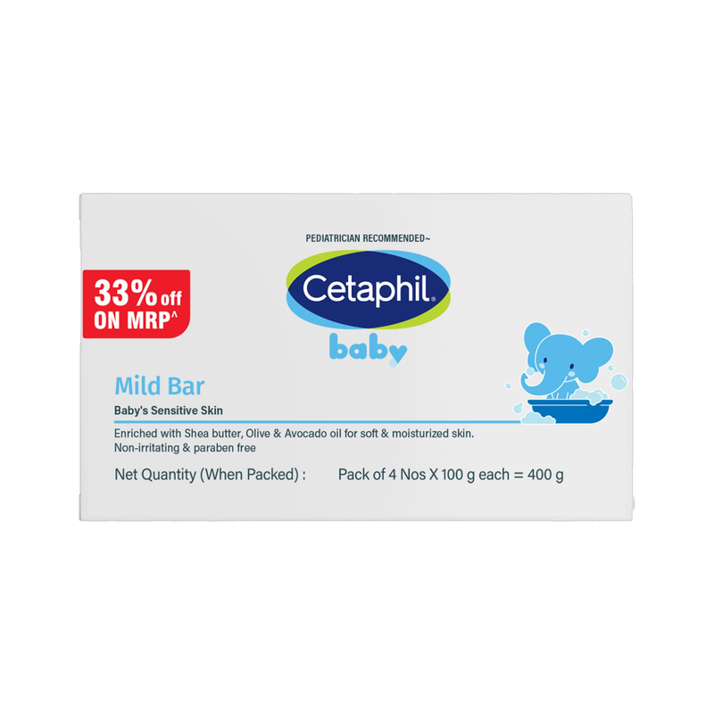 Cetaphil Baby Mild Bar - (4x100gm)(4 x 100 g)