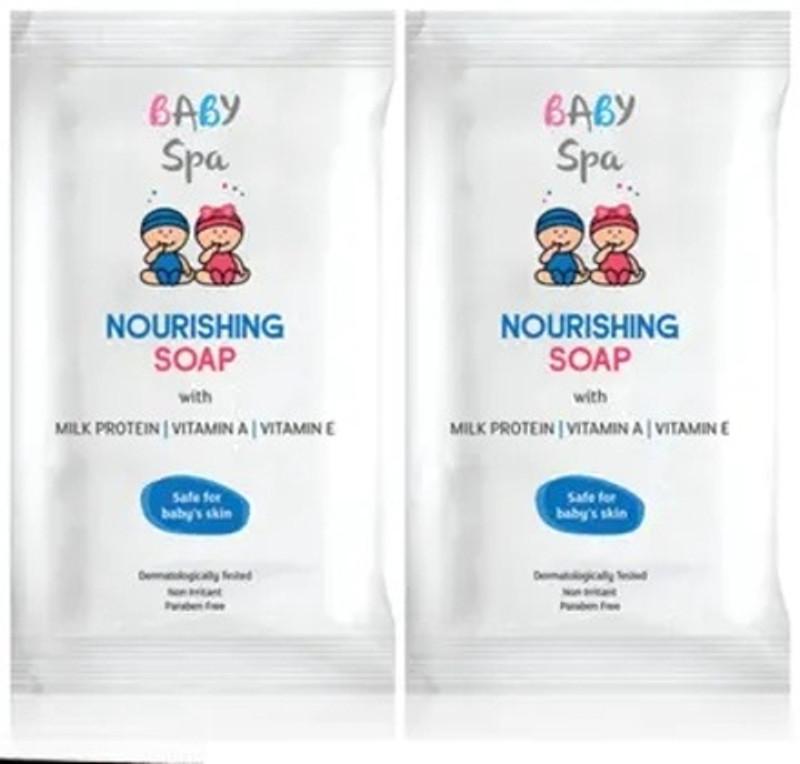 Modicare Baby Spa Nourishing Soap With Milk Protein Vitamins A & E,Paraben Free Each 75gm(2 x 75 g)