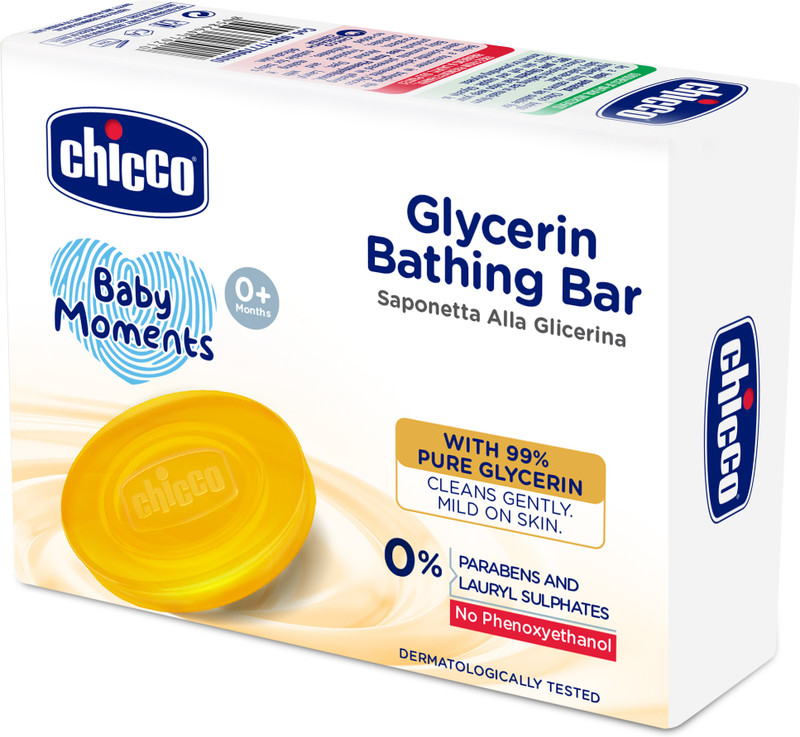 Chicco Baby Moments Glycerin Bathing Bar with 99% Pure Glycerin(75 g)