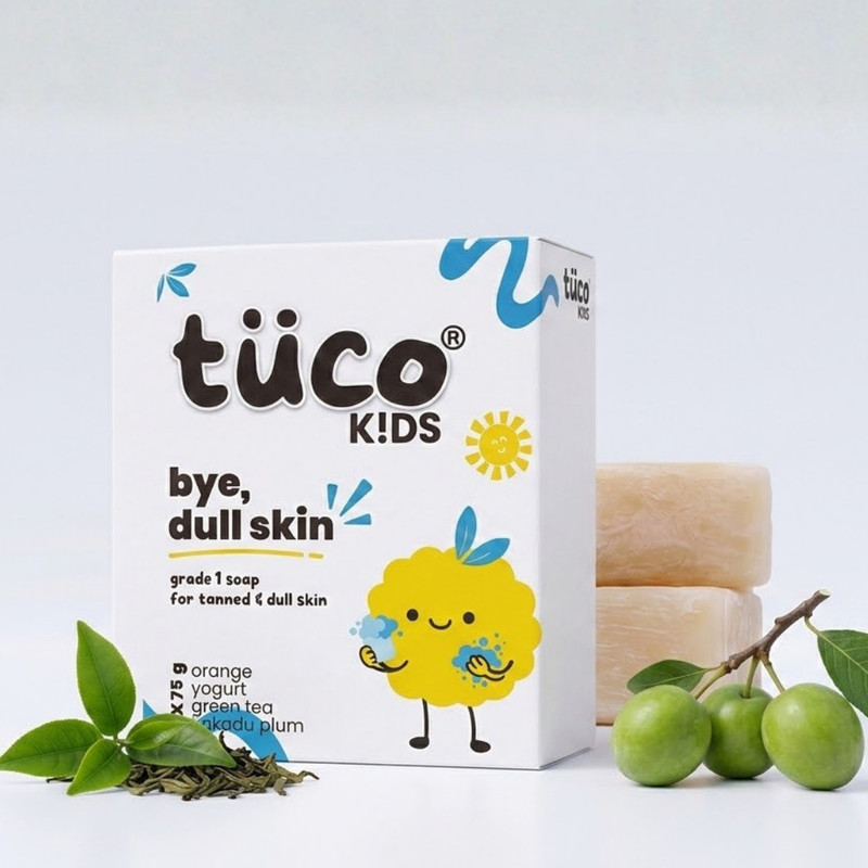 TuCo Kids Detan & Brightening Soap with Yogurt & Orange(2 x 75 g)