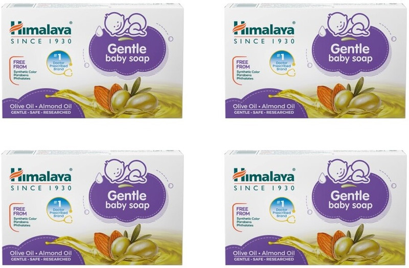 HIMALAYA Gentle Baby Soap 125g ( Pack of 4) |(4 x 125 g)