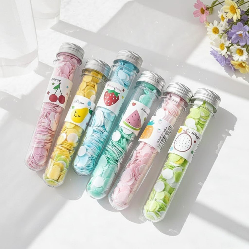 CUCINUT Set of 6 Mini Paper Soap Strips Compact Hand Wash(6 x 64.83 g)