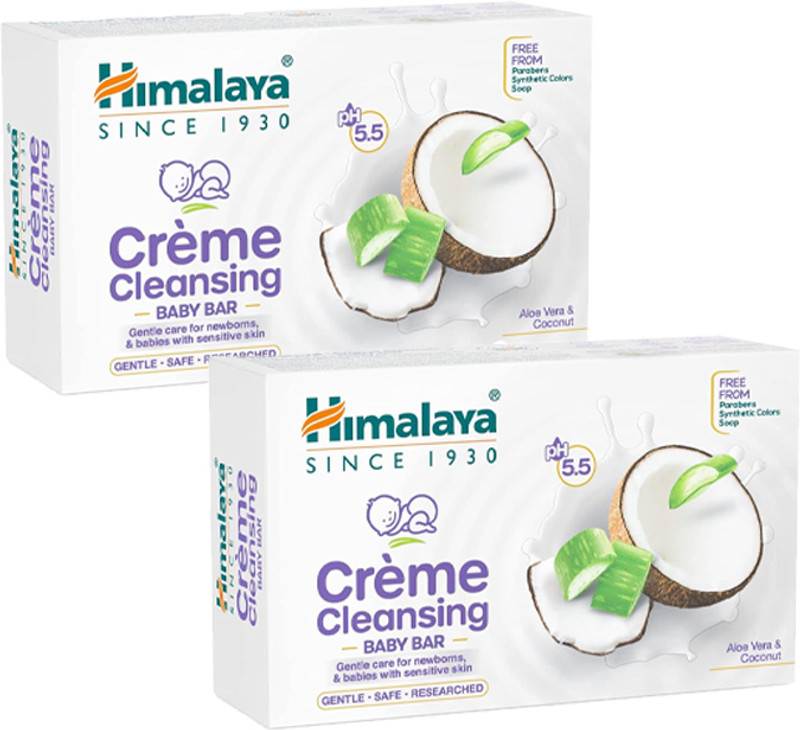 HIMALAYA CREME CLEANSING BABY BAR 75G ( Pack of 2 )(2 x 75 g)