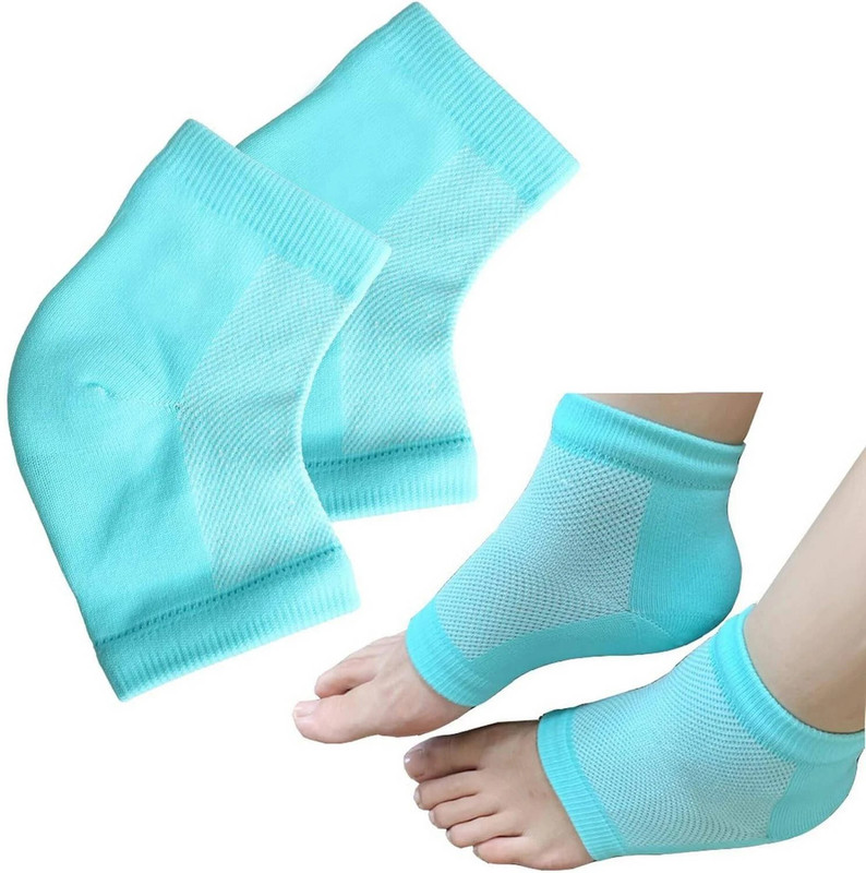 MITORIYA Moisturizing Gel Socks with Jojoba Seed Oil, Rose Oil, Olive Oil, Pack of 1(Free Size, Multicolor)