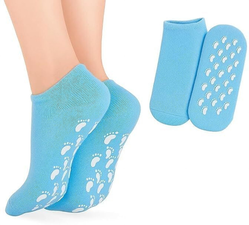 LokkiEnterprise Heel Repair Socks with Vitamin E, Pack of 1(Free Size, lavender)