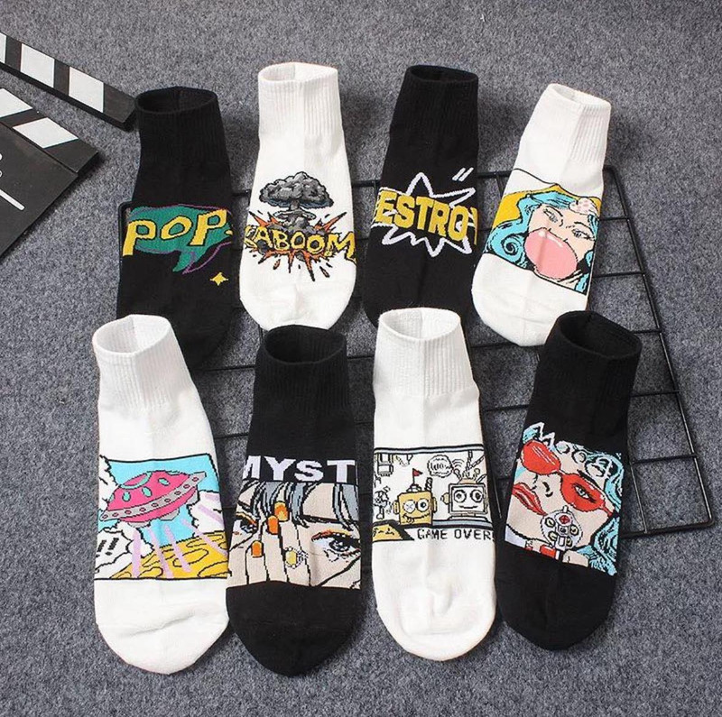 FINZER Men & Women Printed Ankle Length(Pack of 5)