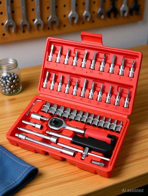 romj 46 IN 1 TOOL Socket Set(Pack of 1)