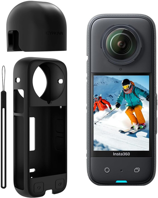 EKD Silicone Case/Screen Protectors/Lens Cap Suitable for Insta360 X4 Accessories Case
