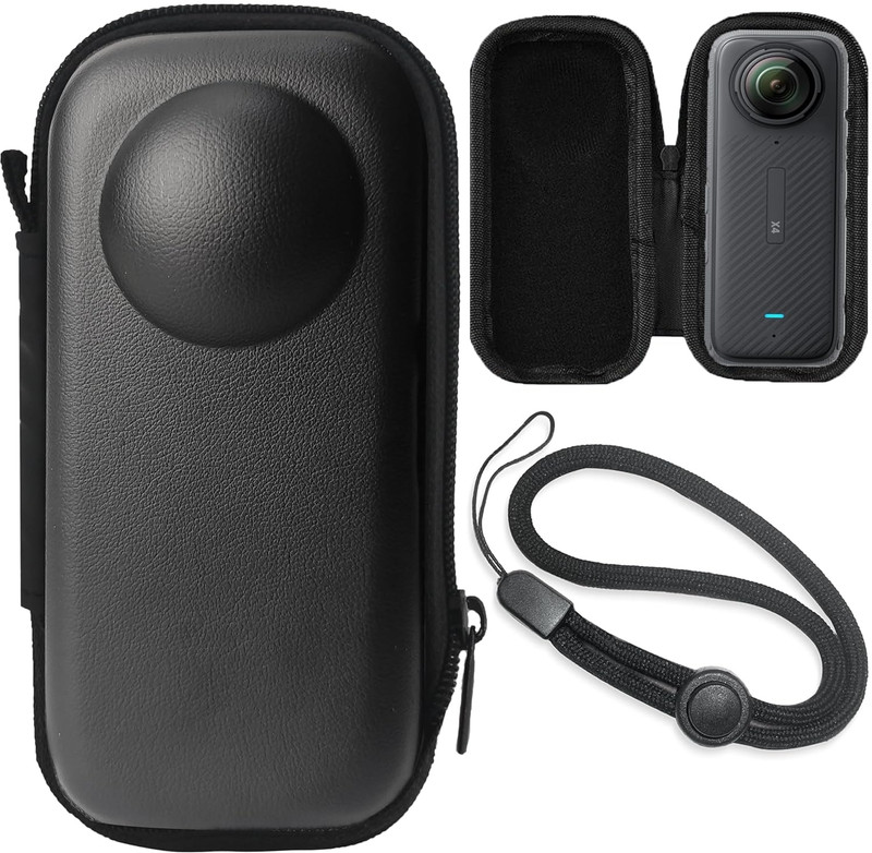 USPOT Mini Hard Shell Carrying Case for Insta360 X5/X4 Mini Carrying Storage Case