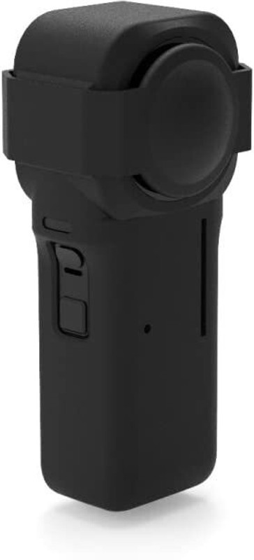 PULUZ Silicone Case with Lens Cover for Insta360 One RS 1-Inch 360 Edition(Black) SILICONE CASE