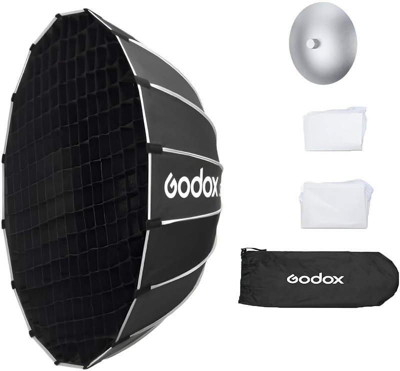 GODOX S65W B/W Quick Release Umbrella Softbox with Grid, Foldable & Bowen Mount Octagonal Softbox(65 cm x 65 cm)