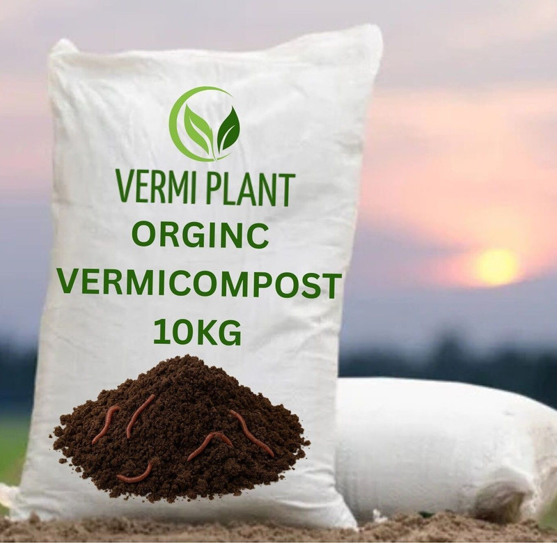 VERMIPLANT Vermi Plant – Premium Organic Vermicompost Fertilizer(10000 g, Powder)
