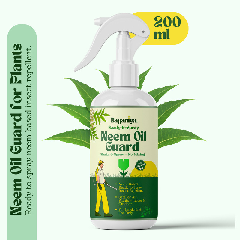 Baganiya Ready to Spray Neem Oil Guard for Plants & Home Gardening Fertilizer, Potting Mixture, Soil(0.2 L, Liquid)