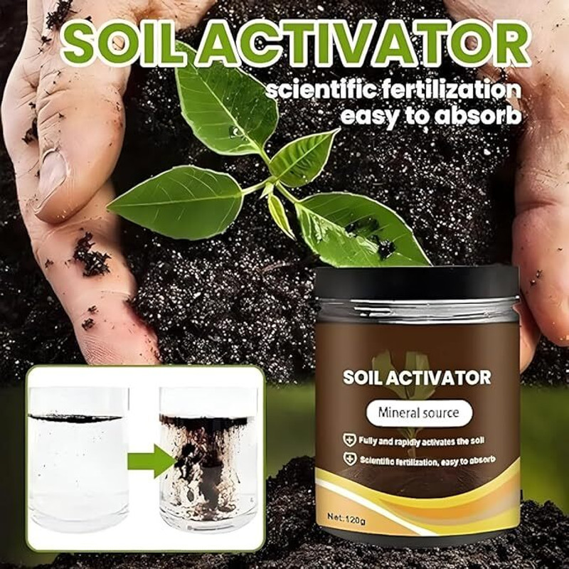 LootZoo Soil Activator Powder - Organic Soil Booster - fertilizer for home manure Fertilizer, Manure(0.06 kg, Powder)
