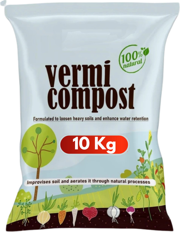 Ugao Dhara Organic Varmicompost 10Kg Manure, Fertilizer, Potting Mixture, Soil(10 kg, Powder)
