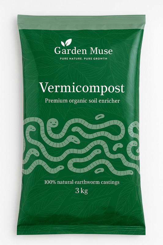 Garden Muse Vermicompost for garden and farming Manure(3 kg, Powder)